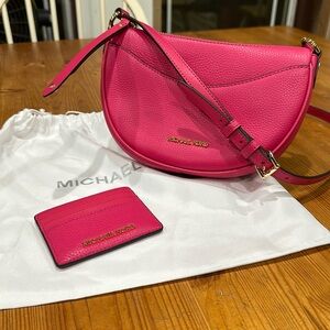 Michael Kors half moon xbody